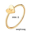 Frandels Jewelry A / Gold Initial Ring