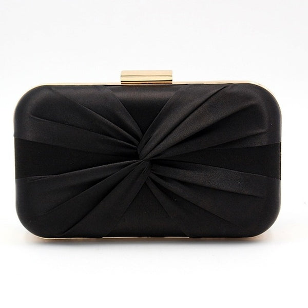 Crawford Black Glitter Bow Clutch Bag – ALEXANDRAKING