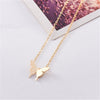 WINGS OF BEAUTY - GOLD SILVER PLATED BUTTERFLY NECKLACE