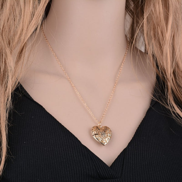 Heart Frame Locket Necklace by Shutterfly