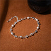 THE STAR CLUSTER - STYLISH SILVER PLATED MOON STARS BRACELET