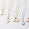 Letter Circle Initial Pendant NEW Fast Delivery