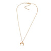 THE DAYDREAM - STYLISH CLAVICLE CHAIN CRYSTAL MOON NECKLACE