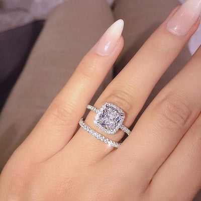 Women Cute Crystal Ring Small Zircon Stone Rings Promise Engagement Jewelry  1Pc | eBay